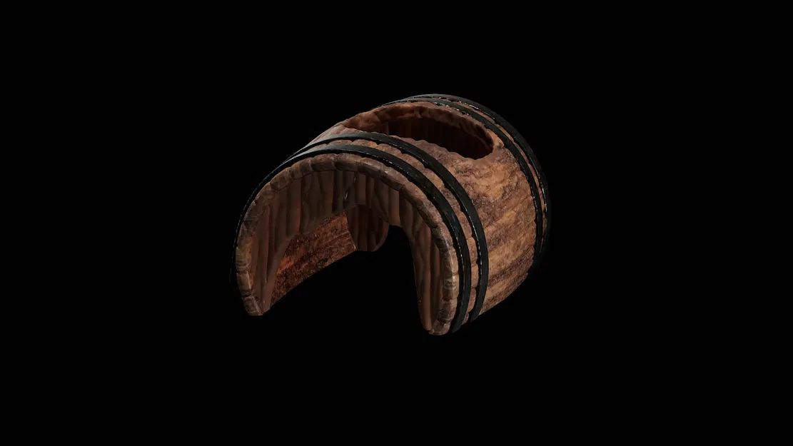 Trang Trí Thùng Gỗ Vỡ Cho Bể Cá/Bể Bò Sát/Mô Hình Mini - Image 5