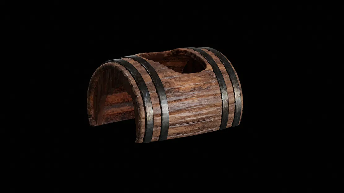 Trang Trí Thùng Gỗ Vỡ Cho Bể Cá/Bể Bò Sát/Mô Hình Mini - Image 6