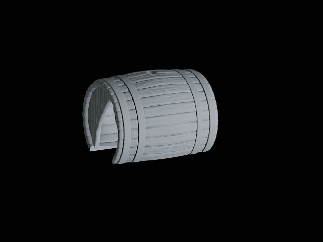 Mô hình thùng gỗ vỡ trang trí hồ cá/terrarium/miniature - Thumbnail 2