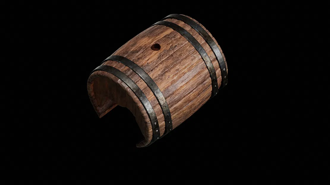 Mô hình thùng gỗ vỡ trang trí hồ cá/terrarium/miniature - Image 6