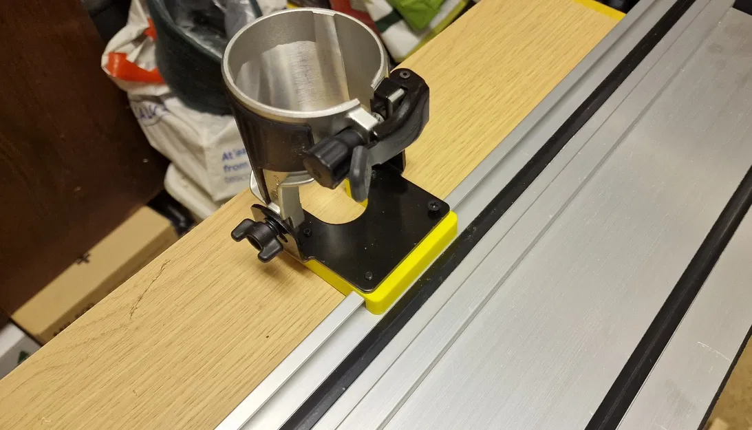 Bộ Chuyển Đổi Router Đế Cứng Cho Ray Parkside và Makita DRT50 - Image 1