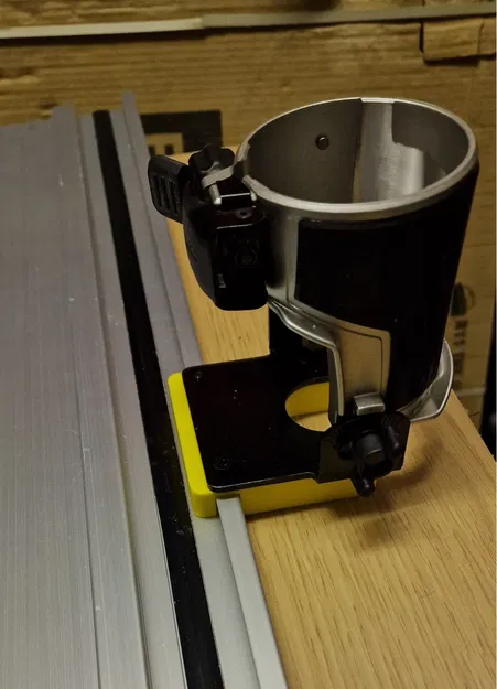 Bộ Chuyển Đổi Router Đế Cứng Cho Ray Parkside và Makita DRT50 - Image 2