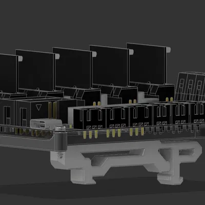 Pat Gắn Ray DIN Mellow Fly DP5 Kiểu Voron