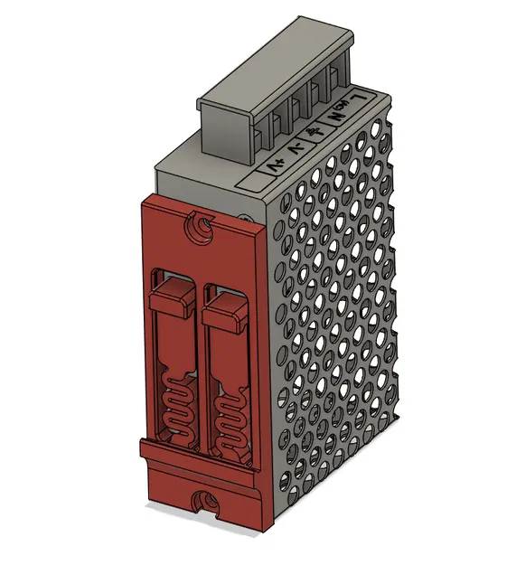 Giá đỡ ray DIN Mean Well RS-25 Gắn Ngang Tiết Kiệm Diện Tích - Image 1