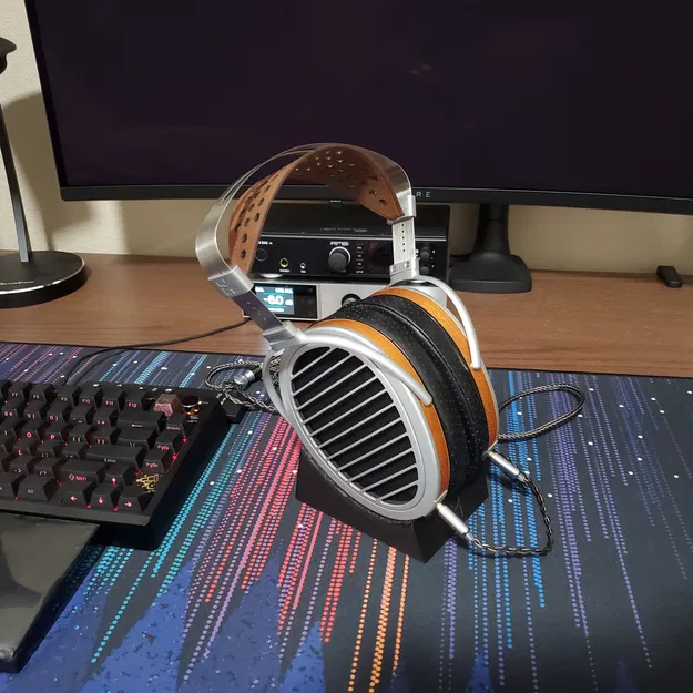 Chân đế Hifiman HE cho tai nghe Arya, HE1000, Jade (có đệm Dekoni) - Image 1