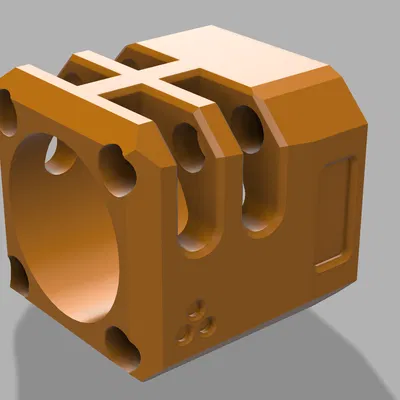 Chuông Giảm Thanh Vuông Cho Diana Brushless Blaster