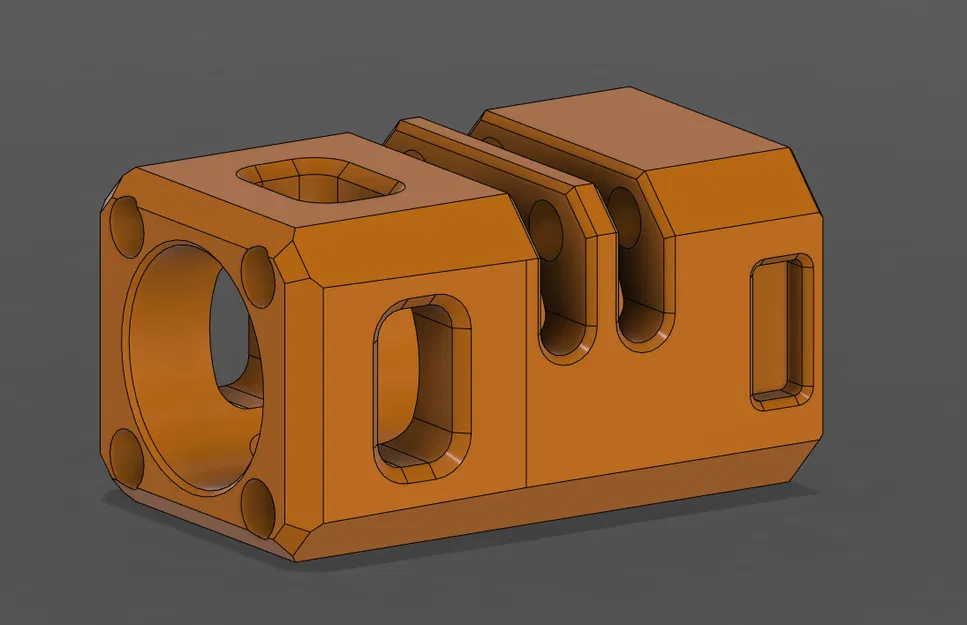 Chuông Giảm Thanh Vuông Cho Diana Brushless Blaster - Image 2