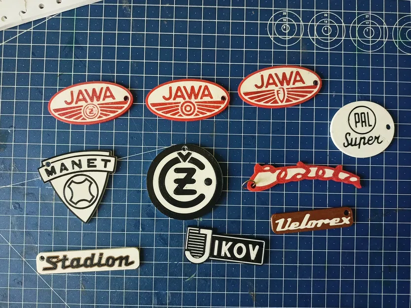 Móc Khóa Xe Máy JAWA ČZ MANET Kiểu Cũ - Image 1