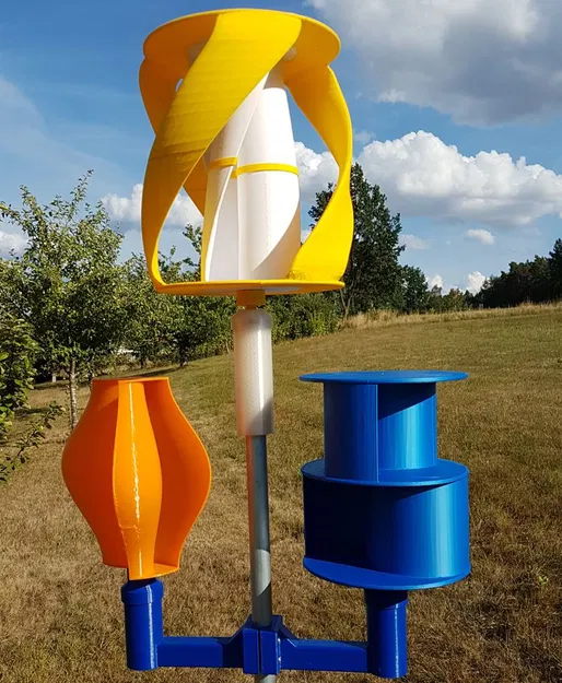 Biến thể Turbine Gió Trục Đứng Savonius - Image 4