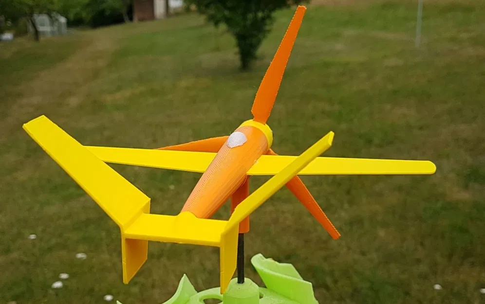 Mô hình Cối xay gió mini hình máy bay - Image 3
