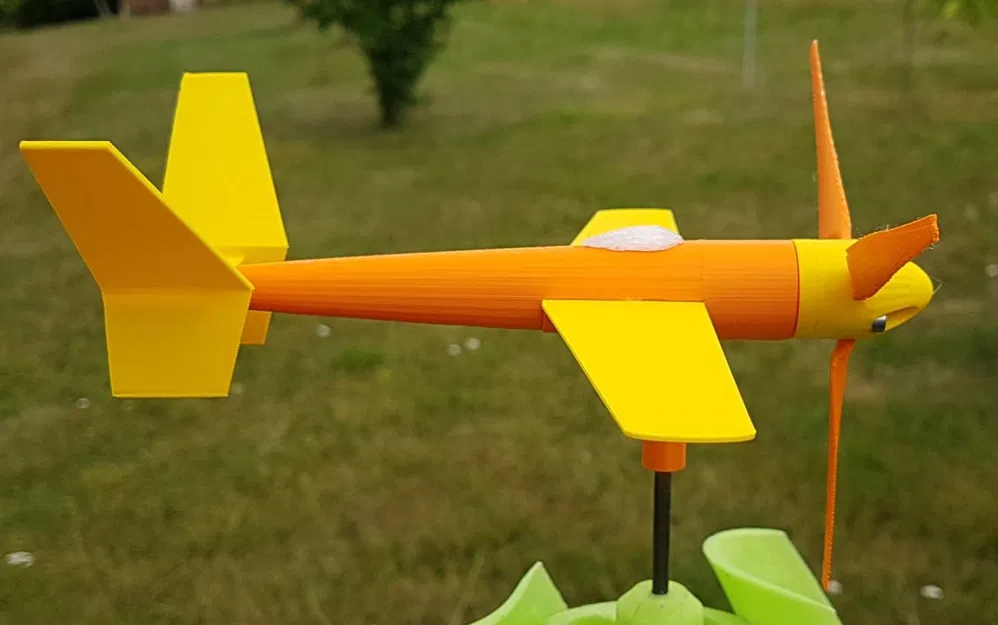 Mô hình Cối xay gió mini hình máy bay - Image 4
