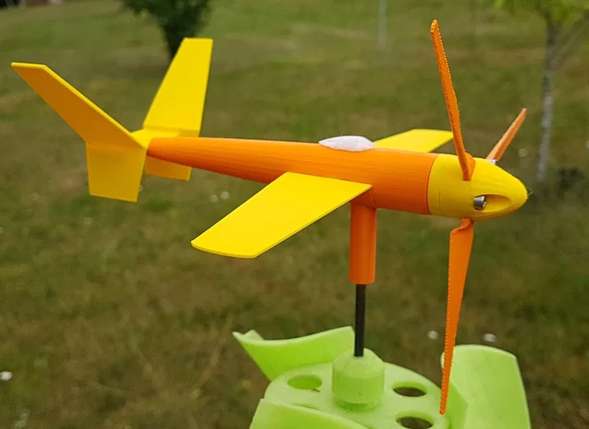 Mô hình Cối xay gió mini hình máy bay - Image 5