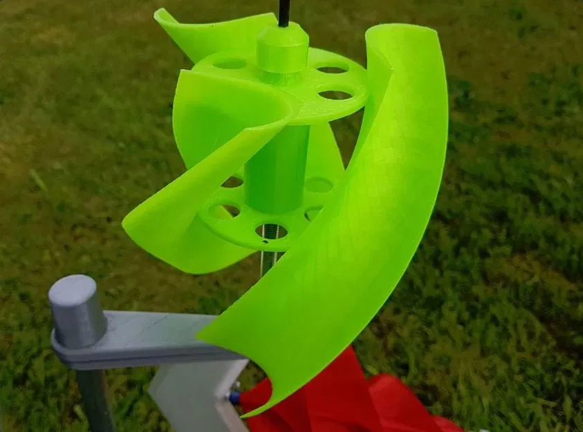 Turbine gió trục đứng Savonius helix - Bản chỉnh sửa - Image 1