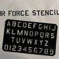 Stencil Font Chữ Không Quân Hoa Kỳ (USAF) - Thumbnail 1
