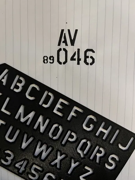 Stencil Font Chữ Không Quân Hoa Kỳ (USAF) - Image 2