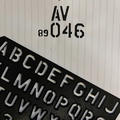 Stencil Font Chữ Không Quân Hoa Kỳ (USAF)