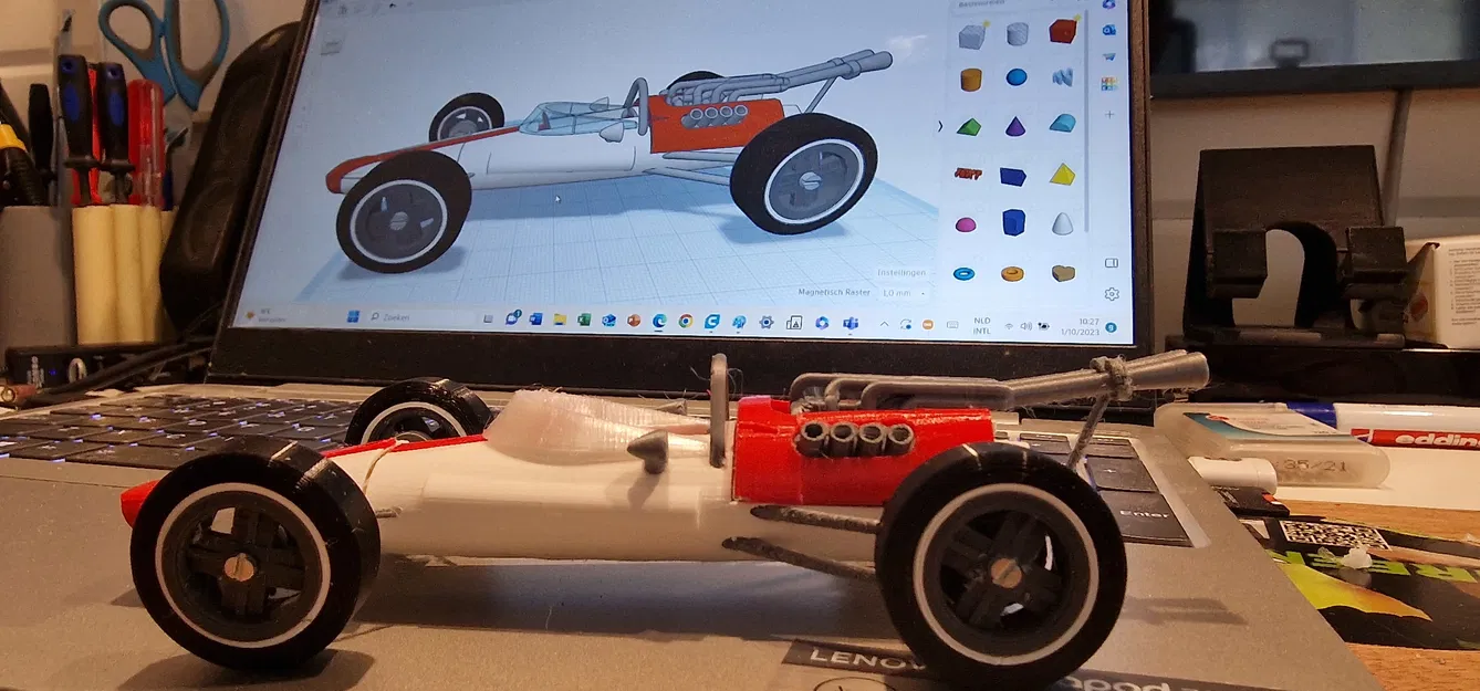 Mô hình Ford Lotus 34 năm 1964 tỉ lệ 1:24 của Ed van der Heijden - Image 10