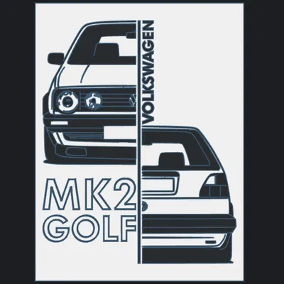 VW Golf MK 2 - Khung ảnh 15x20cm