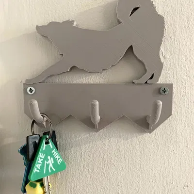 Móc Treo Chìa Khóa Hình Chó Husky/Chó