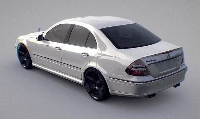 Xe Mersedes Benz E55 W211 rip bởi mcka3ax40 - Image 2