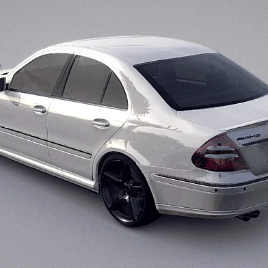 Xe Mersedes Benz E55 W211 rip bởi mcka3ax40