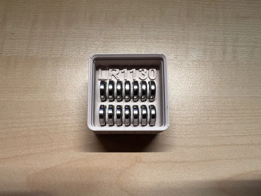 Khay Pin Xếp Chồng Gridfinity (LR1130, LR54) - Image 2