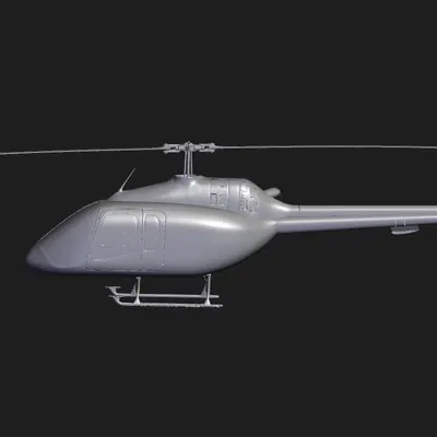 Trực thăng Bell được quét 3D bằng Revopoint MIRACO