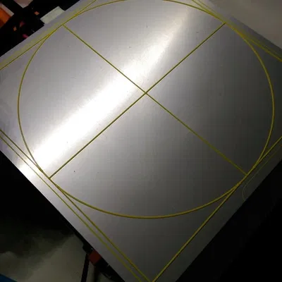 Hướng dẫn Căn chỉnh Tâm Bàn in (dùng thanh ngang parametric với hình chữ nhật)