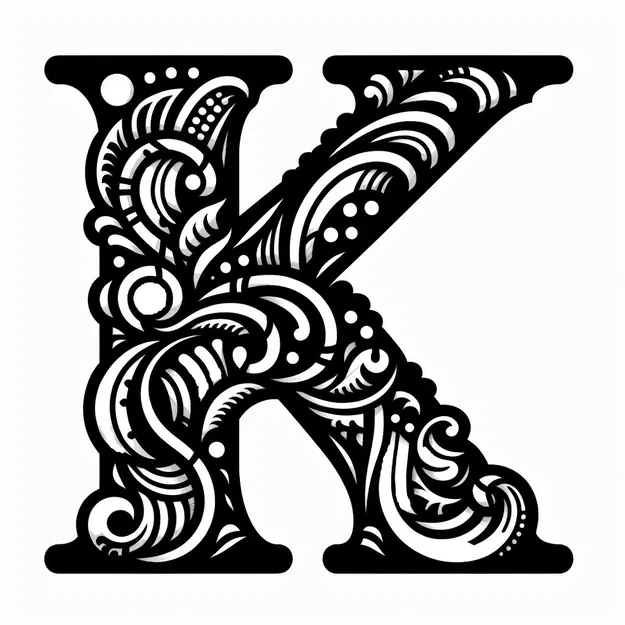Chữ K đứng: Chữ cái K - Image 2