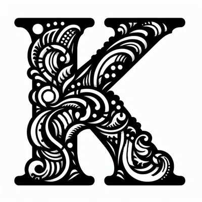 Chữ K đứng: Chữ cái K