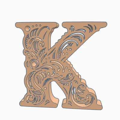 Chữ K đứng: Chữ cái K