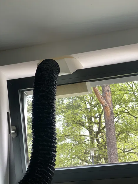 Bộ chuyển đổi cửa sổ cho ống thông gió 100mm (thông gió lều trồng cây) - Image 2