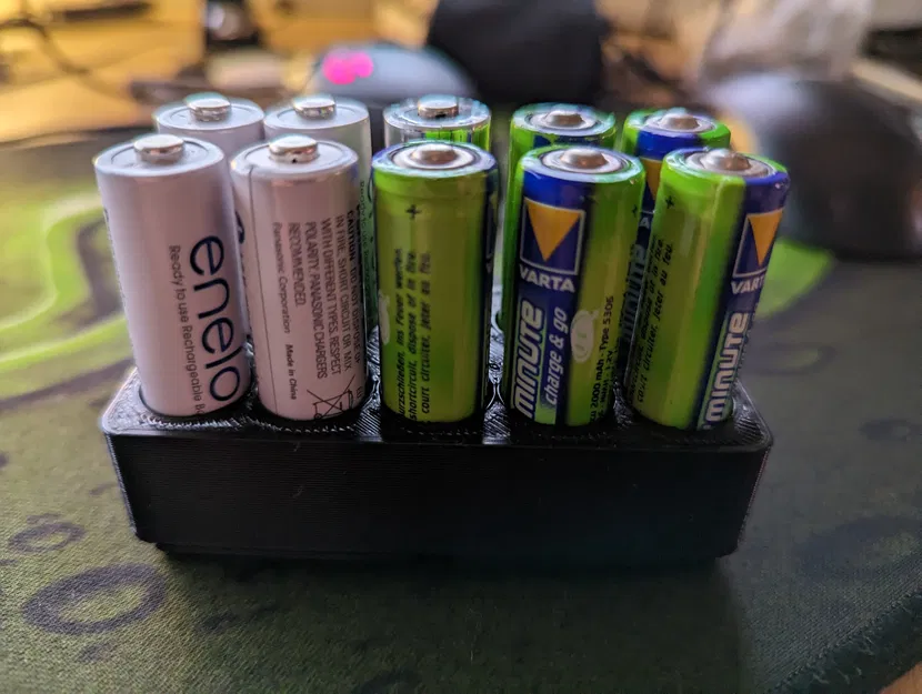 Hộp Đựng 10 Pin AA Gridfinity Siêu Tiện Lợi - Image 1