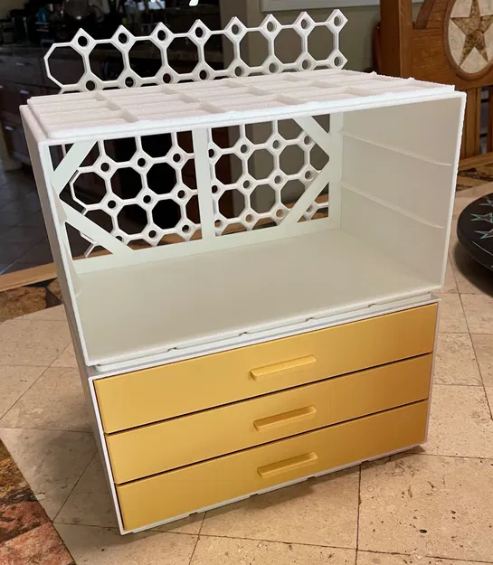 Hộc tủ Gridfinity 5x3 Remix với Multiconnect - Image 3