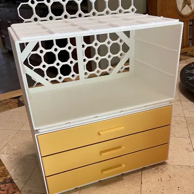 Hộc tủ Gridfinity 5x3 Remix với Multiconnect