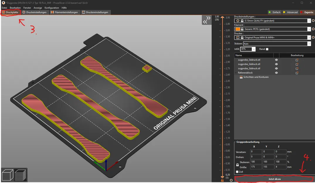 Mẫu thử kéo DIN EN ISO 527-2 Loại 1B / Zugprobe - Image 5