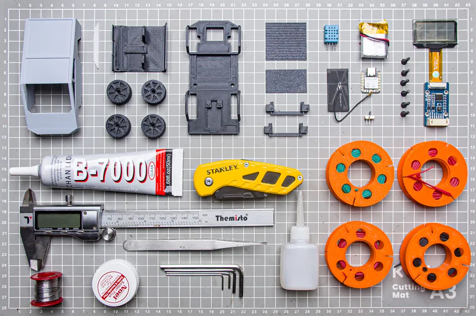 Đồng hồ Cyber - Đồng hồ để bàn IoT OLED kiêm đo nhiệt độ, độ ẩm - Image 4