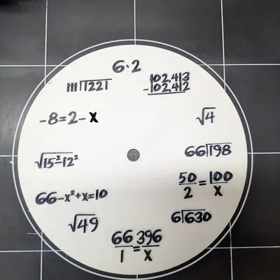 Đồng hồ Toán học - Phiên bản Chữ Nổi