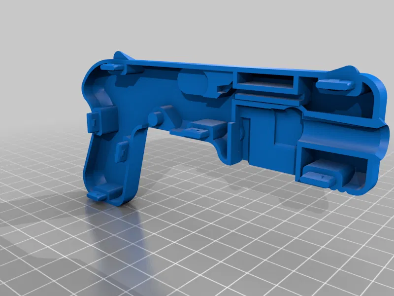 Tiny Toy Blaster V2 (Súng Đồ Chơi Airsoft 6mm) Không Keo, Không Ốc Vít: Chỉ Dây Thun và Bản In - Image 15