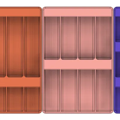 Hũ đựng cho Hệ thống Ngăn kéo Module Gridfinity