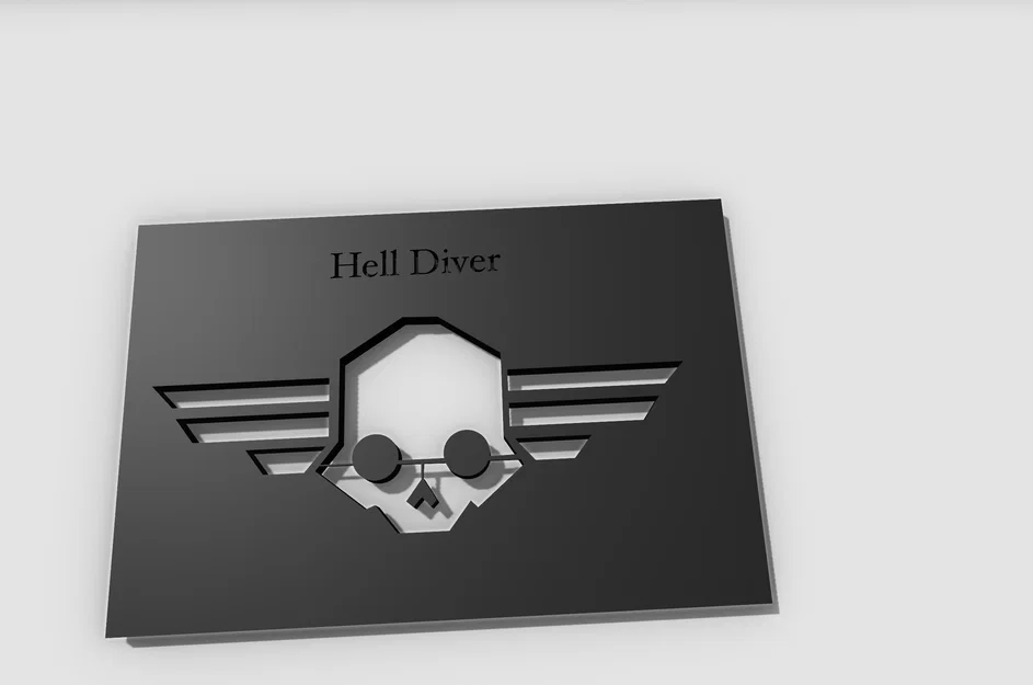 Stencil Logo Hell-Diver - Image 1