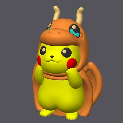 Heo Đất Pikachu / Dragonite Hóa Trang Không Cần Đế