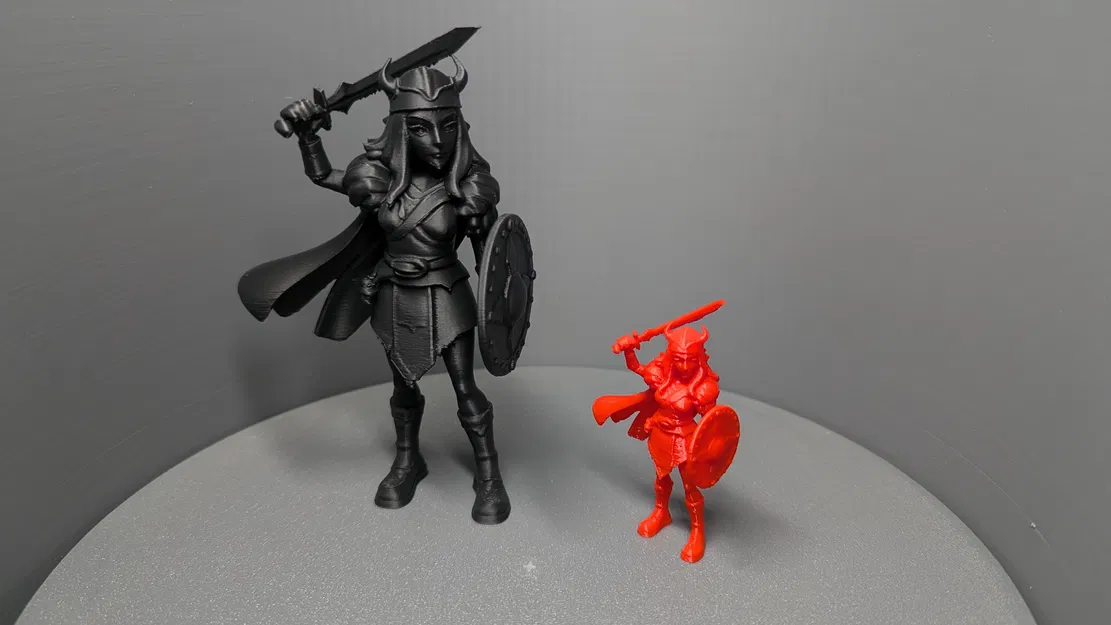 Nữ chiến binh Viking | Phiên bản Hoạt hình PrintU - Image 1