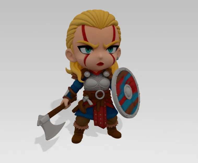 Nữ chiến binh Viking | Chibi PrintU - Image 6