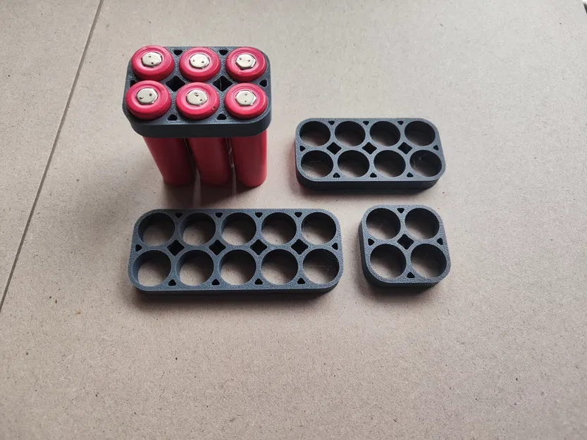 Bộ Giữ Pin 18650 Hàng Đôi | Kênh Dây (4-12 Cell) - Image 2