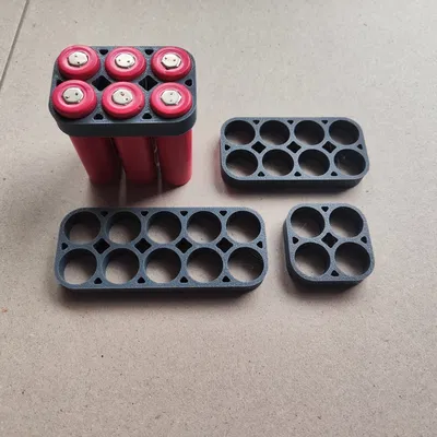 Bộ Giữ Pin 18650 Hàng Đôi | Kênh Dây (4-12 Cell)