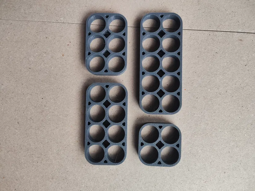 Bộ Giữ Pin 18650 Hàng Đôi | Kênh Dây (4-12 Cell) - Image 3