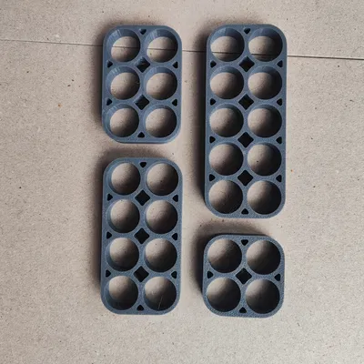 Bộ Giữ Pin 18650 Hàng Đôi | Kênh Dây (4-12 Cell)