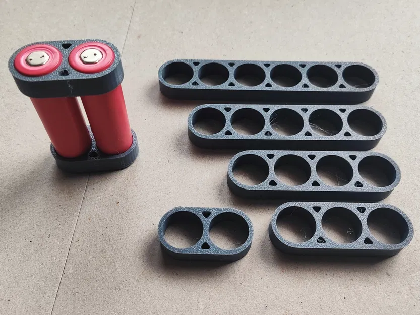 Bộ Giữ Pin 18650 | Kênh Luồn Dây (2-6 Cell) - Image 1