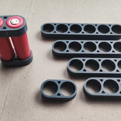 Bộ Giữ Pin 18650 | Kênh Luồn Dây (2-6 Cell)